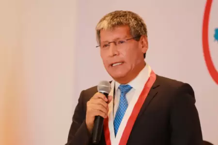 Wilfredo Oscorima, gobernador de Ayacucho.