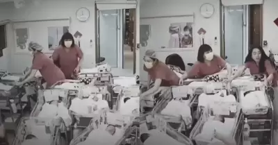 Enfermeras en terremoto de Taiwn.