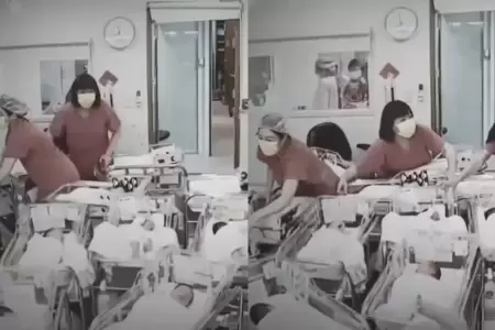 Enfermeras en terremoto de Taiwn.