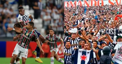 Reaccin de hinchas de Alianza Lima por empate con Fluminense.