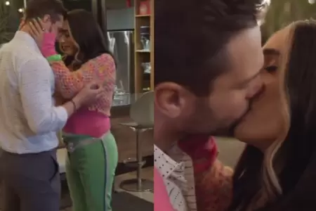 Nicola Porcella besa a Coco Mxima