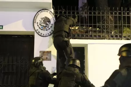 OEA aprueba resolucin tras invasin policial ecuatoriana a embajada en Mxico.