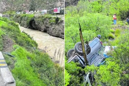 Grave accidente vehicular en Huancavelica deja 2 muertos.