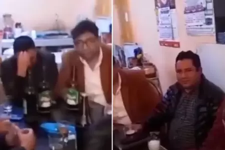 Alcalde de Cusco es sorprendido bebiendo licor en hora de trabajo.