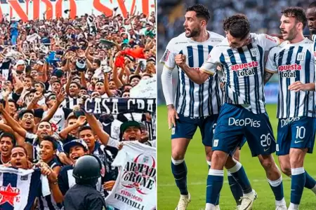 Hinchas reaccionan al triunfo de Alianza Lima.