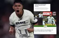 Pidieron disculpas? Prensa mexicana reaccion al primer gol de Piero Quispe con Pumas