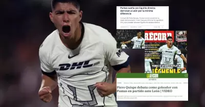 La reaccin de la prensa mexicana al gol de Quispe.