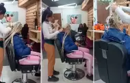 Inslito! Mujer se neg a pagar sus trenzas y la estilista la dej pelada: "No es justo"