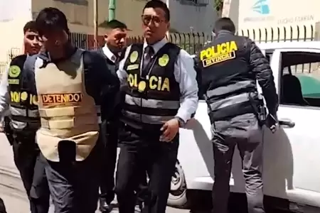 Presunto feminicida detenido en la comisara de Huancarani.