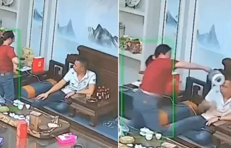 Mujer arroja agua hirviendo a su pareja, en China.