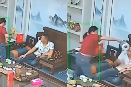 Mujer arroja agua hirviendo a su pareja, en China.