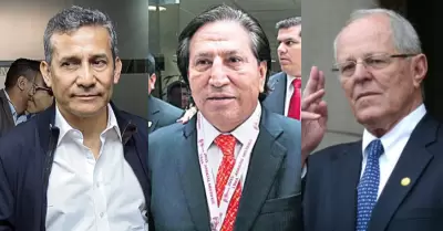 Alejandro Toledo, Ollanta Humala y PPK.