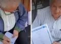 Conmovedor! Abuelito vende poemas a S/ 1 para cumplir su sueo de tener un libro