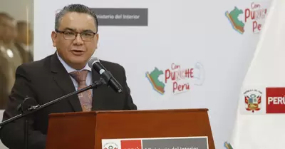 Juan Jos Santivez, viceministro de Orden Interno del Mininter.