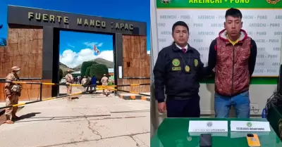 Soldado detenido por presunto robo a joven en Puno.