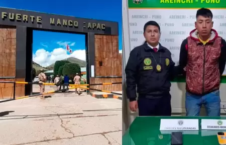 Soldado detenido por presunto robo a joven en Puno.