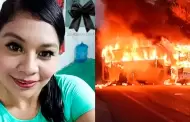 Se sacrific! Madre salva a su hijo de un bus en llamas, pero ella muere calcinada