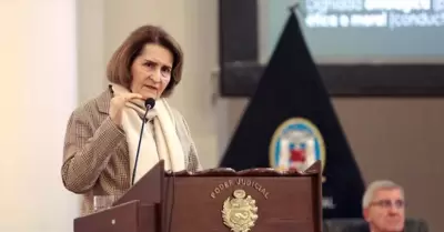 Vicepresidenta del Tribunal Constitucional, Luz Pacheco Zerga.