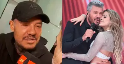 Marcelo Tinelli molesto contra reportero por Milett Figueroa.