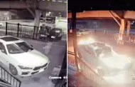 Inslito! Mujer FURIOSA prende fuego al auto de su estilista por no darle una cita (VIDEO)