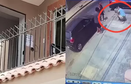 Hombre escapa de delincuentes lanzndose por una ventana.