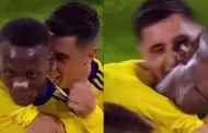 No lo vio venir! Luis Advncula fue mordido en el cuello tras asistir gol en partido de Boca Juniors (VIDEO)