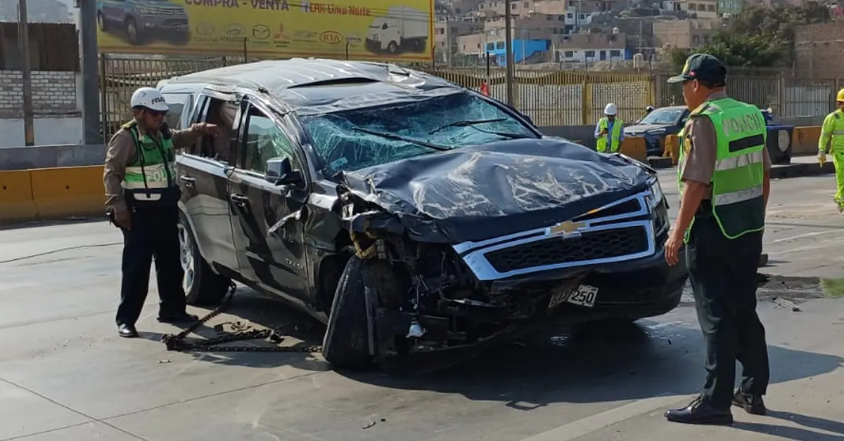 Vehiculo intervenido por la PNP.