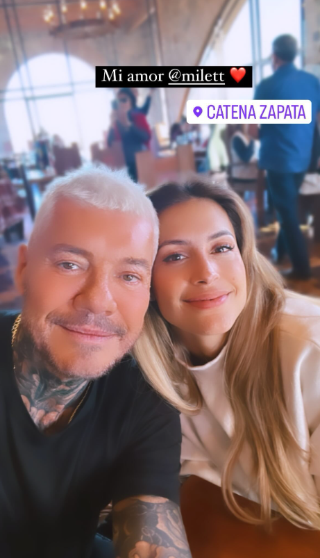 Tinelli se luce ms enamorado que nunca de Milett Figueroa.