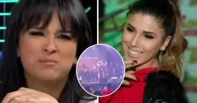 Daniela es confundida con Yahaira Plasencia en pleno concierto.