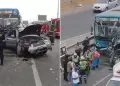 Triple choque en El Agustino: Un muerto y 28 heridos deja un terrible accidente vehicular en Va de Evitamiento
