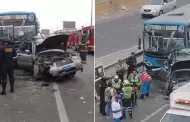 Triple choque en El Agustino: Un muerto y 28 heridos deja un terrible accidente vehicular en Va de Evitamiento