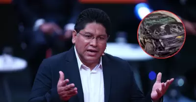 Rennn Espinoza reaparece tras volcarse su auto.