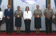 Presidenta Dina Boluarte pide al Mininter aumentar vacantes para mujeres policas