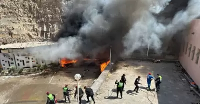 Incendio en santuario de Virgen de Chapi.