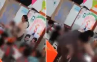 Tacna: Indignante! Captan a profesora agrediendo a nios en jardn