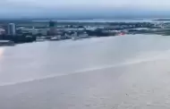 Bajo el agua! Aeropuerto de Brasil COMPLETAMENTE inundado por las intensas lluvias