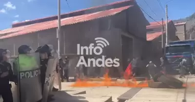 Manifestaciones en Huancavelica