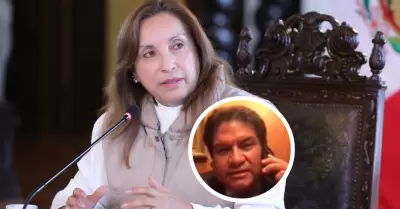 Dina Boluarte y su abogado Joseph Campos