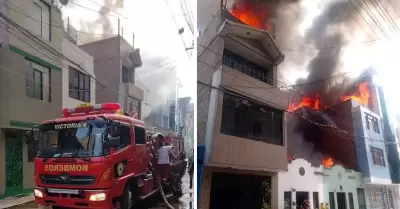 Incendio en Brea consume casas cerca de La Rambla.