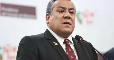 Gustavo Adrianzn se pronuncio en conferencia de prensa.