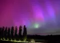 Aurora boreal en Francia.