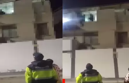 Mujer intenta lanzarse de un tercero piso para no ser ultrajada