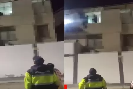Mujer intenta lanzarse de un tercero piso para no ser ultrajada