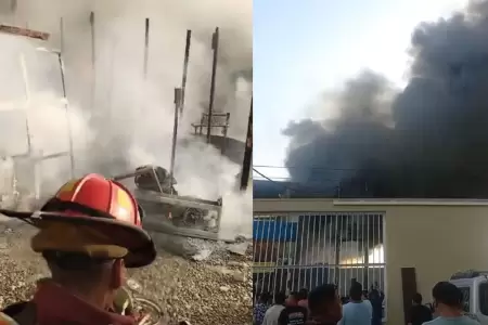 Incendio en Cercado de Lima.