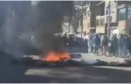 Estudiantes de la Universidad de Huancavelica bloquean carreteras exigiendo mejoras en la educacin