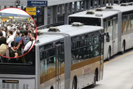 Metropolitano tiene retrasos debido a las lluvias