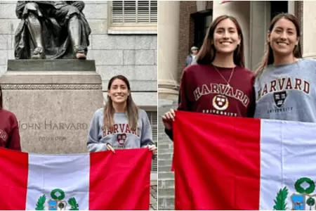 Mellizas peruanas hacen historia al ingresar juntas a Harvard