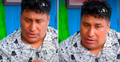 Danny Rosales se quiebra al recordar a su padre fallecido.