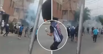 Hincha de Alianza Lima pierde los dedos al intentar explotar bombarda.
