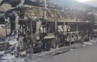 Arequipa: Tragedia! Pasajeros se salvan de morir de bus interprovincial incendiado en Panamericana Sur